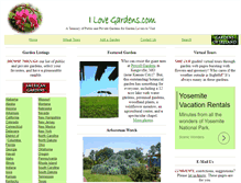 Tablet Screenshot of ilovegardens.com